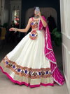1661WHT Pure Rayon Designer Navratri Special Lehenga Choli Wholesale Price In Surat